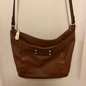 Vince Camuto Brown Leather Crossbody Bag